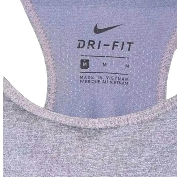 WOMENS NIKE DRI FIT RACERBACK GREY TANK SIZE MEDIUM - Picture 4 of 10